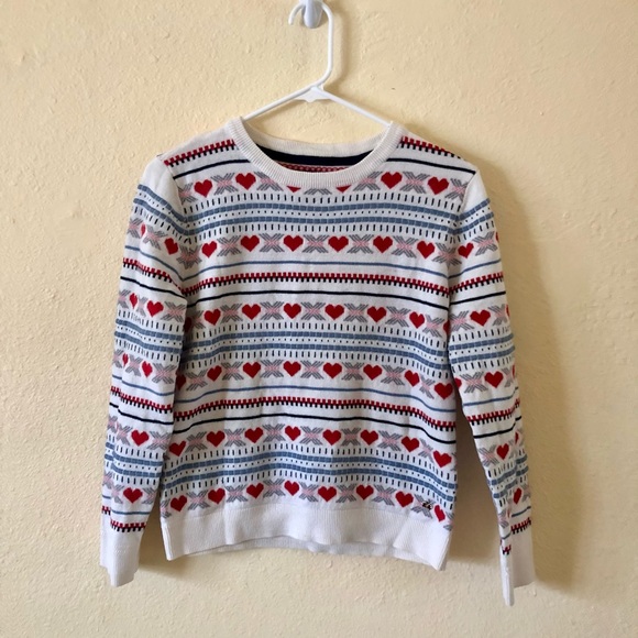 HEART KNIT SWEATER - Picture 1 of 4